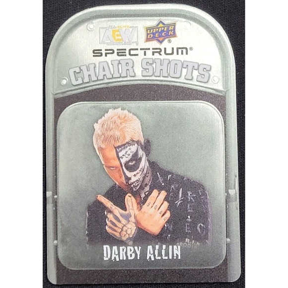 2021 UPPER DECK AEW SPECTRUMDARBY ALLIN CHAIR SHOTS SP...